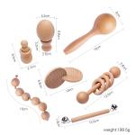 Graphic Rattles 7Pc Wooden Teether For Baby Wooden Teething Ring