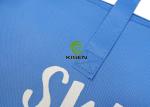 Zippered Resealable Polypropylene Bags , Blue Polypropylene Shopping Bags