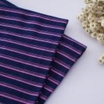 Soft Pure Cotton Plain Weave Striped Material Fabric For Polo Shirt Skin