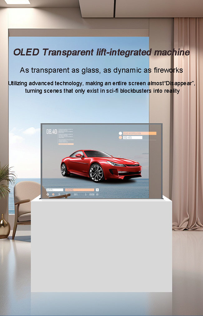 Sleek See Through OLED Display Touchscreen OLED Clear Display