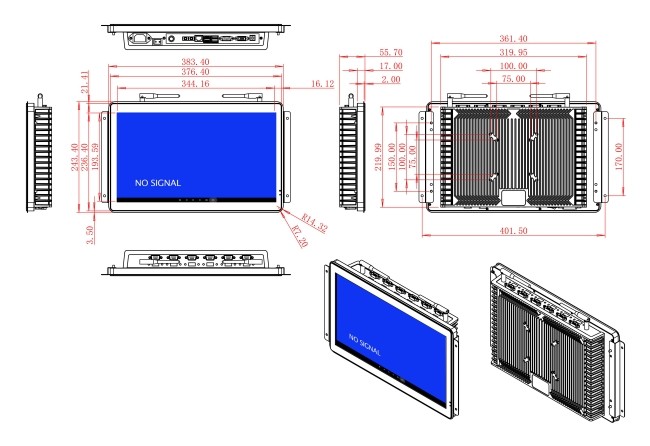 15.6-Inch Android Touch Screen for Retail Kiosks and Payment Terminals
