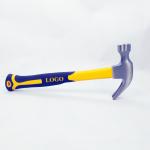 16OZ Forged Carbon Steel Materials Claw Hammer With Yellow Color Grade A Plastic