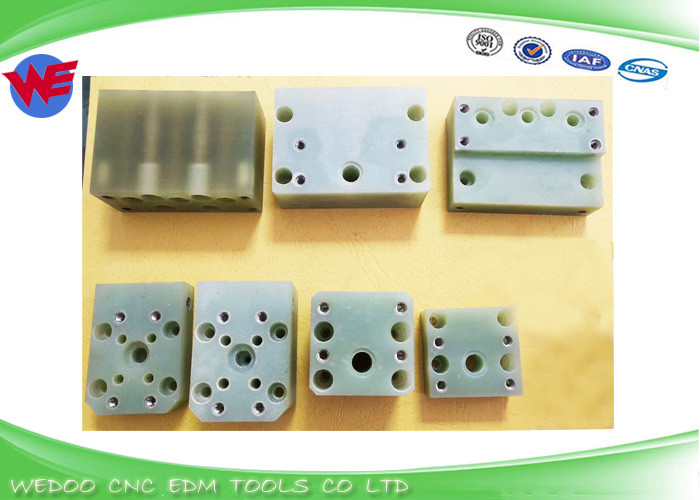 F318 Fanuc Lower Isolator Plate EDM Machine Parts 40*40*9T GUIDE BASE
