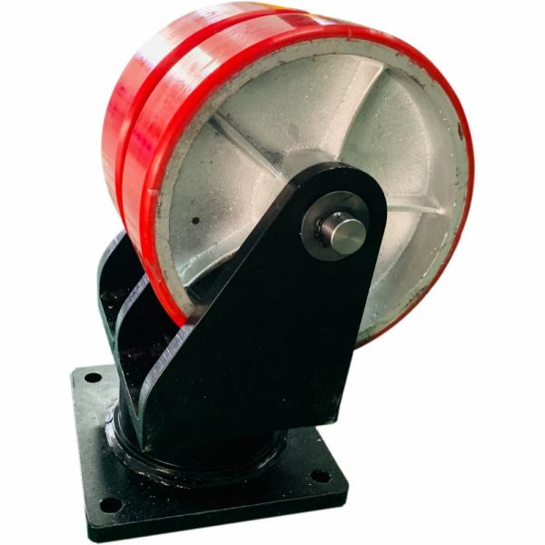 AGV Heavy Duty Industrial Casters Truck 2000kg Load PU 5 Inch Heavy Duty Swivel