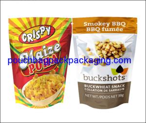 Quality Aluminium foil pouch, stand up pack pouch for snack, foil zipper doypack for food packaging wholesale