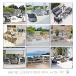 Outdoor Furniture Weaving Sectional Rattan Garden Sofa Set for Hotel Restaurant