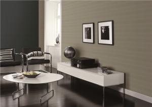 Quality Non Pasted Faux Grasscloth Wallpaper / TV Background Wet Embossing Wallpaper wholesale