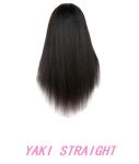 Glueless 5X5 Lace Frontal Light Yaki Lace Wig,Kinky Straight Full Lace Wig Human