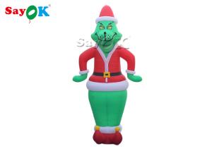 Quality Green Hair Clown Inflatable Cartoon Characters For Advertising Double Sewing wholesale