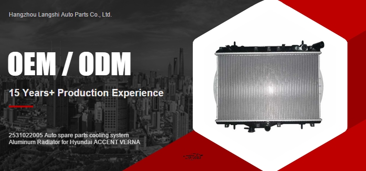 25310-22005 Car Fitment Aluminum Radiator for Hyundai ACCENT VERNA Cooling System