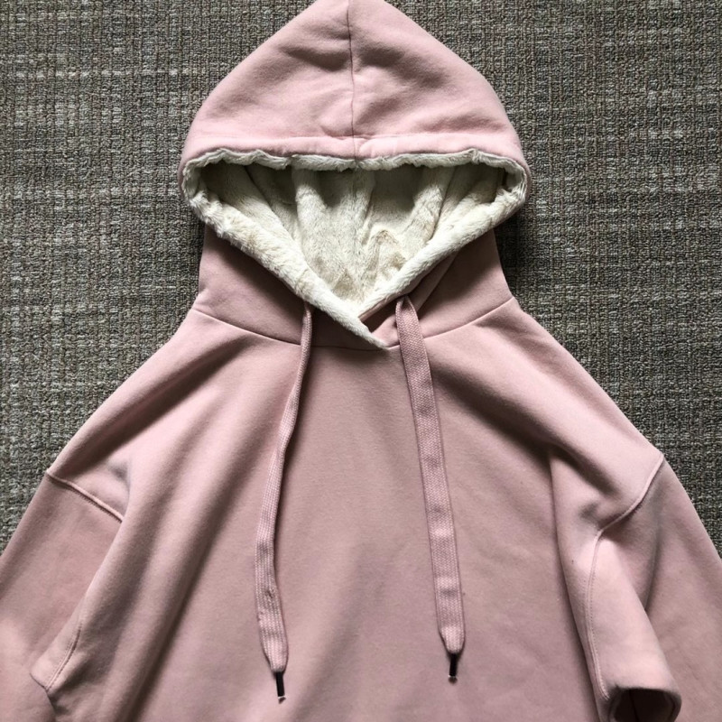 Pink Grey Ladies Cashmere Sweater 100% Polyester Cashmere Hoodie Womens