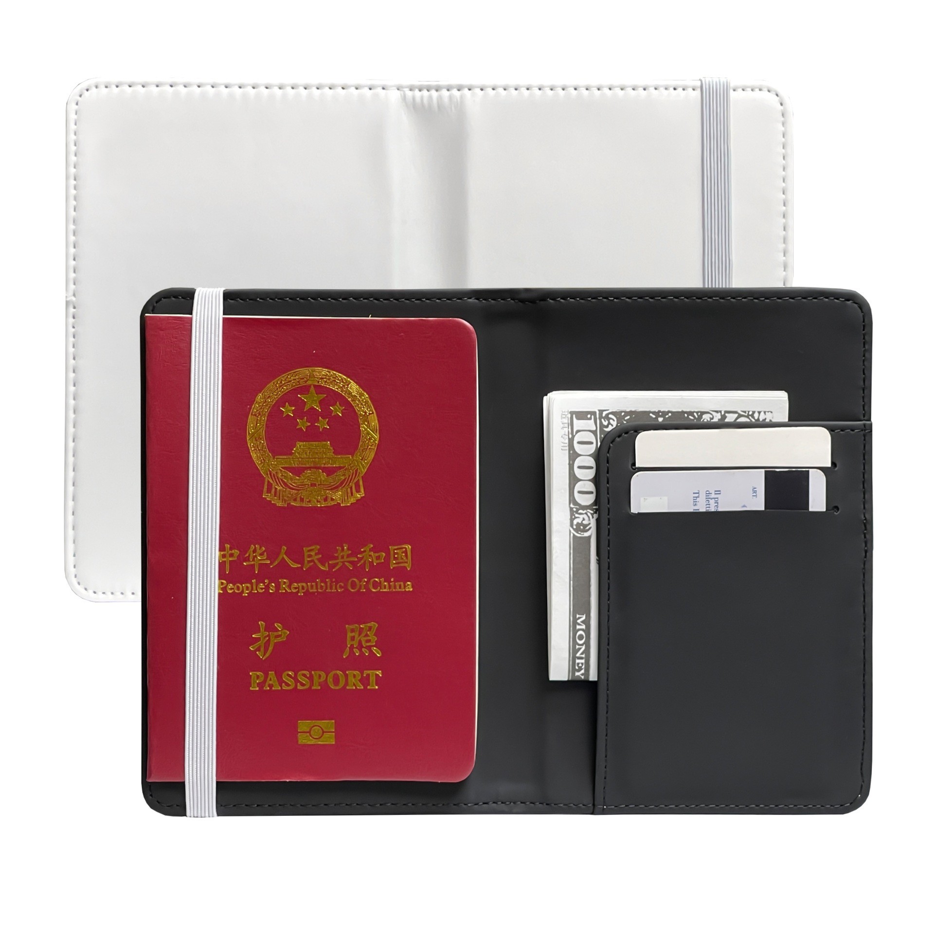 Colored Sublimation Passport Holder Custom Sublimation Blank Card Holder For Sublimation Printing