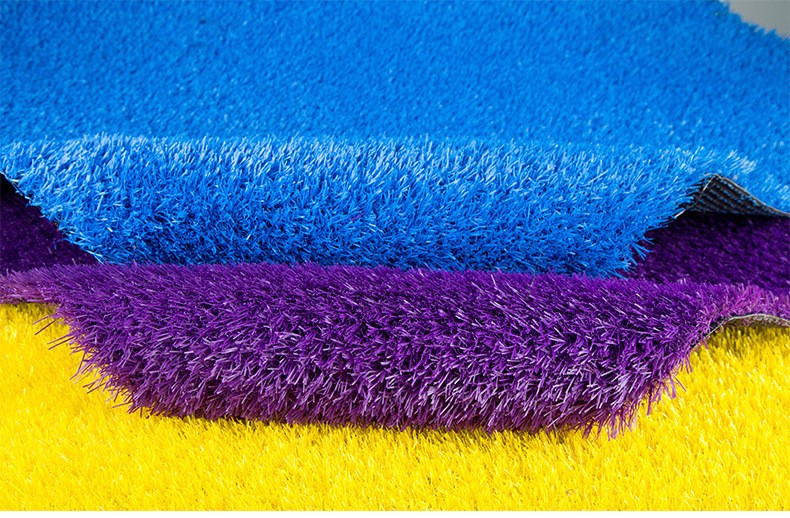 Blue Artificial Grass Carpet For Kindergarten 9000D