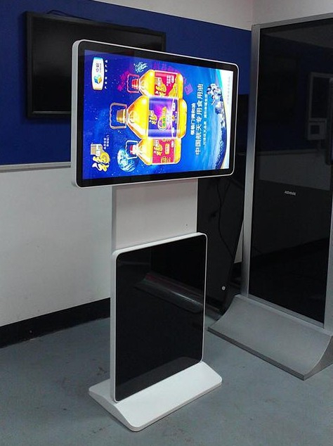 32" inch LED floor stand rotating totem monitor digital signage display with Android OS