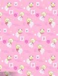 Anti Allergy 35gsm Polyester Brushed Fabric With Flower Printed