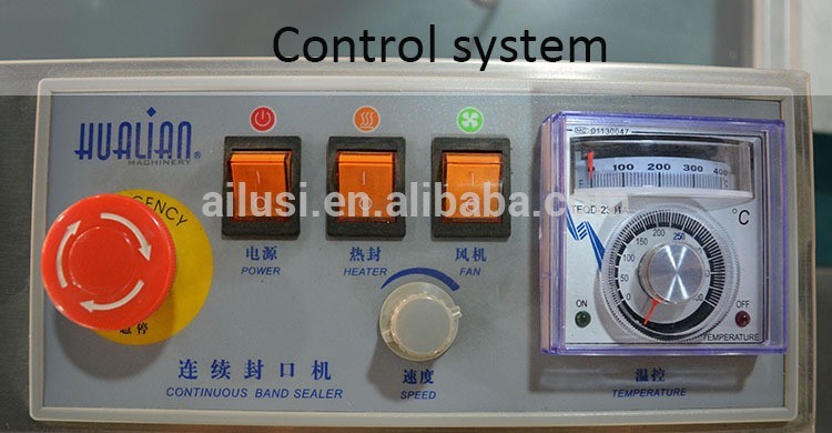 220V Sealing Packaging Machine , continuous band sealer machine 0.12M/mins
