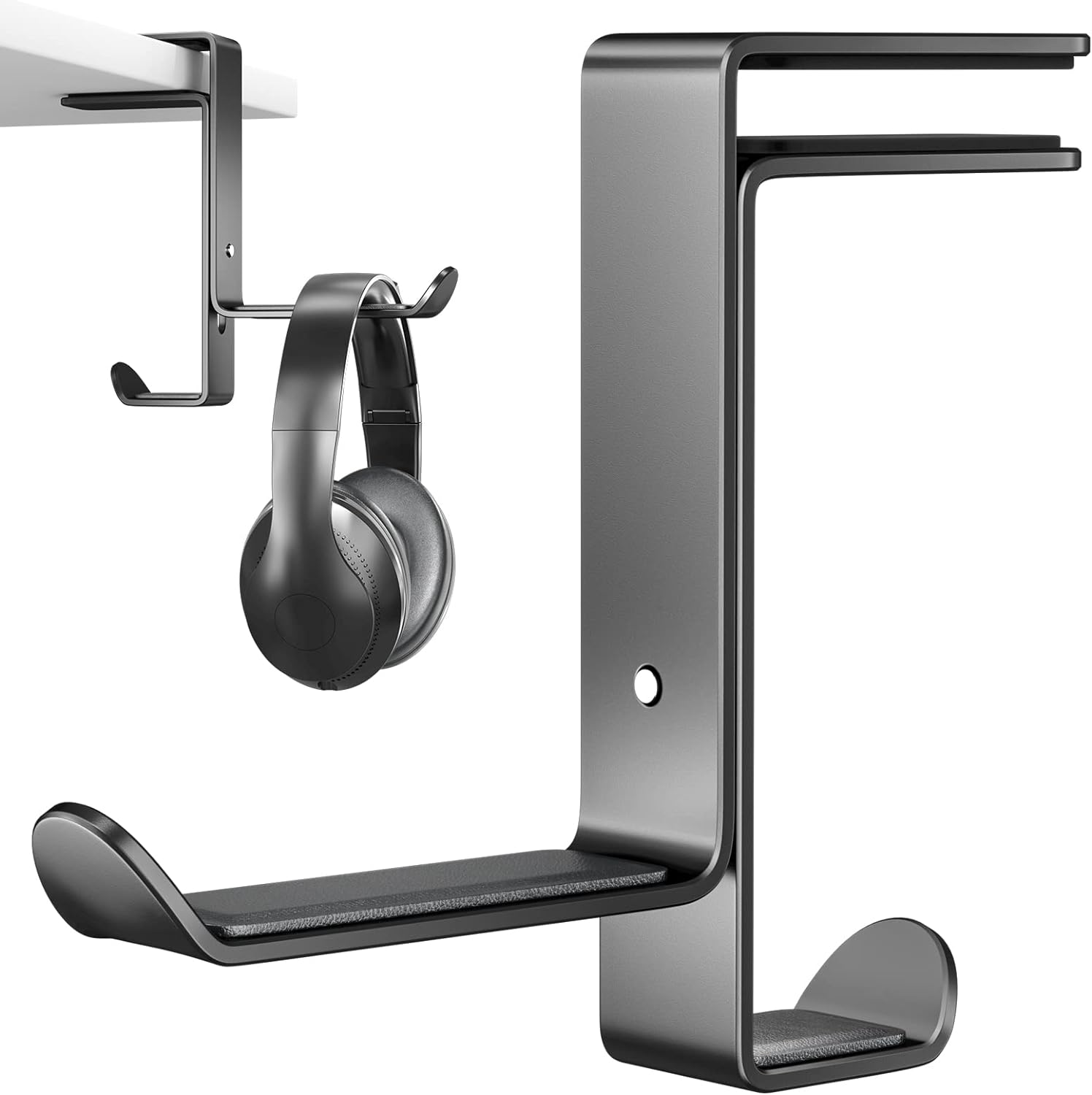 Powder Coated Multifunctional Headphone Stand with Custom Logo and Adjustable Stand