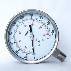 Quality 5 Inches 2000 Psi Dual Scale Pressure Gauge wholesale