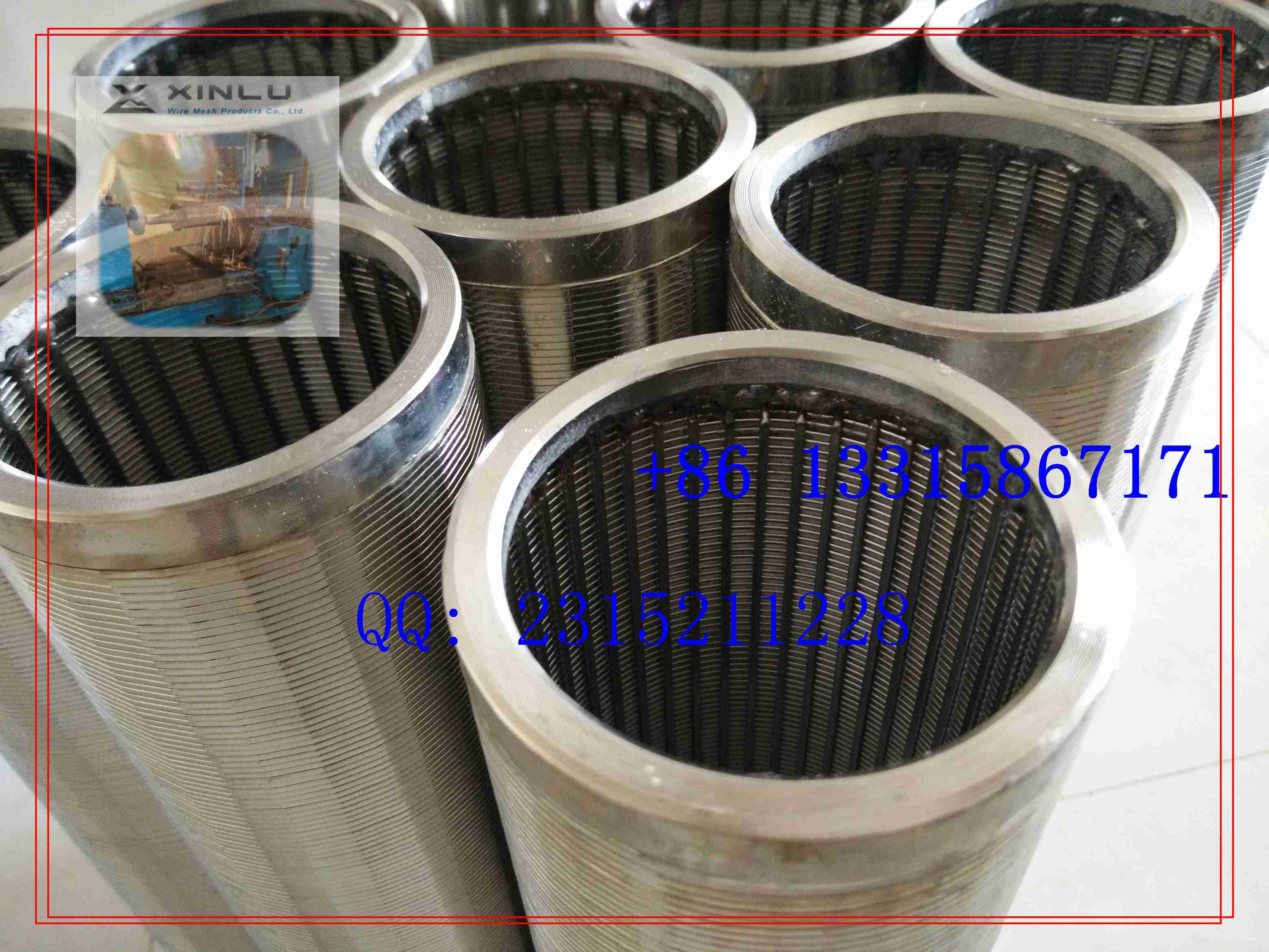 sand control oil well screen / stainless steel oil screen pipe / wedge wire oil screen pipe / johnson oil well screens