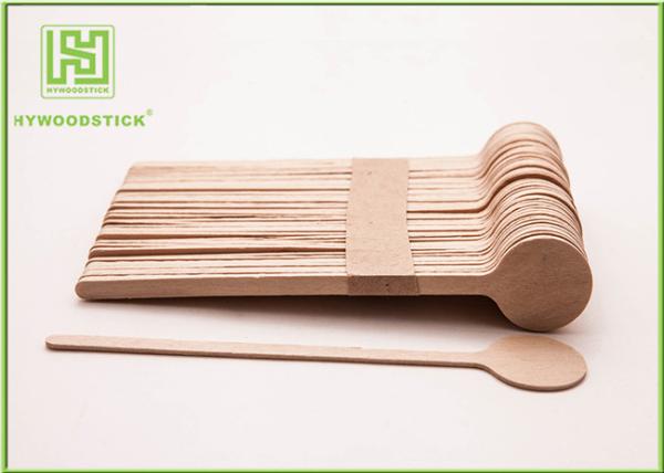 Customized Logo Printed Wooden Coffee Stirrer Sticks Wooden Coffee Spoon 1000pcs