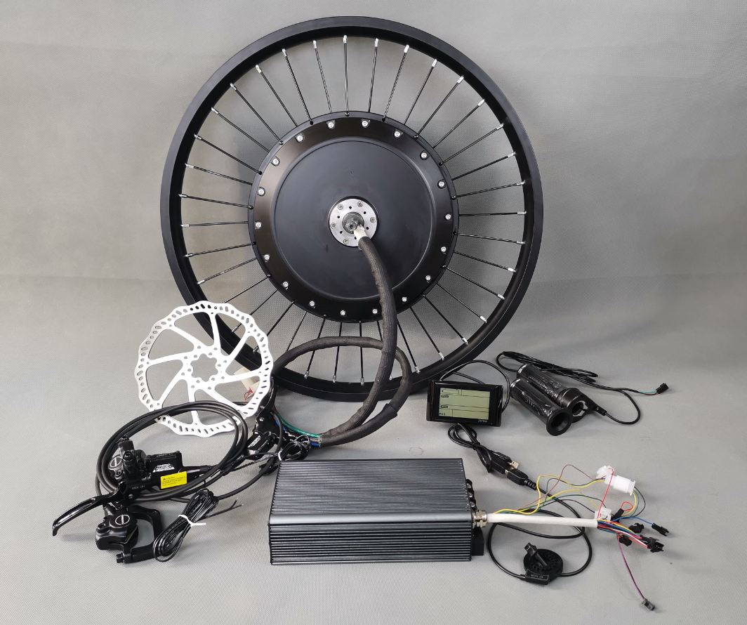 Fancy Magic Pie New Generation 250W/1500W e bike conversion kit with regenerative braking Rim size 20-29" Front Wheel