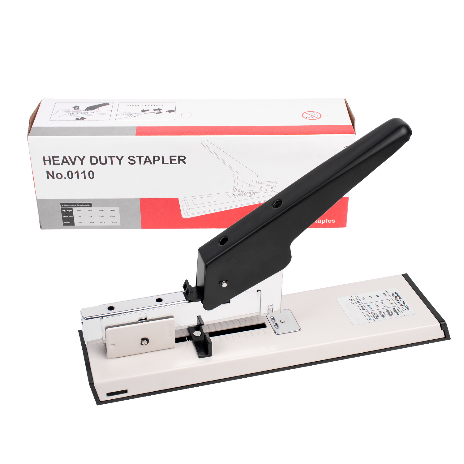 Jumbo Book Stapler Machine 100 Sheet Capacity Heavy Duty for Office Workload