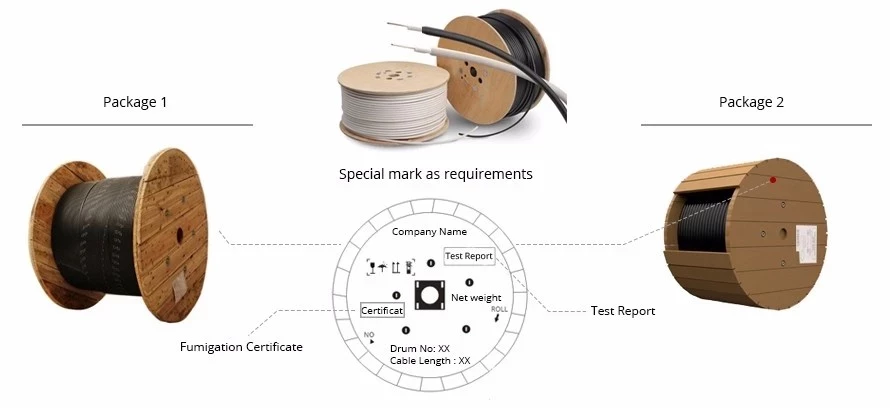 100m Span Fiber Optic ADSS Cable 48 Core Aerial With Double Jacket