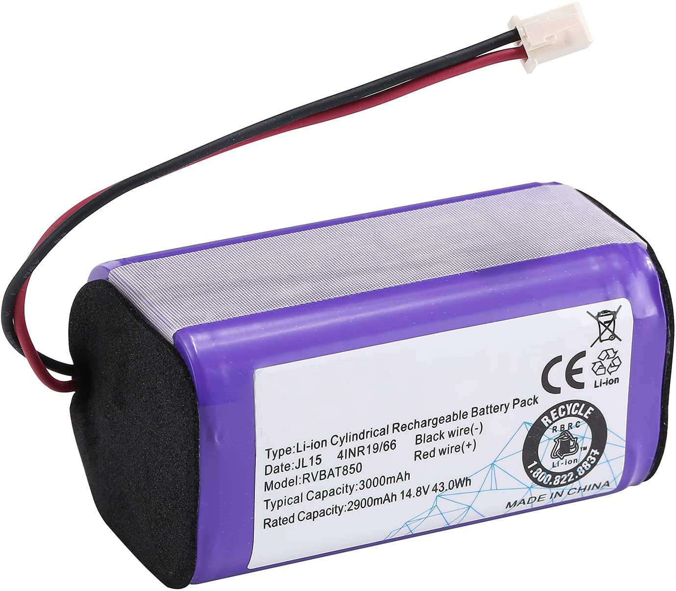 OEM 3000mah Vacuum Cleaner Lithium Battery V5s Cw310 X5 V5Pro V7