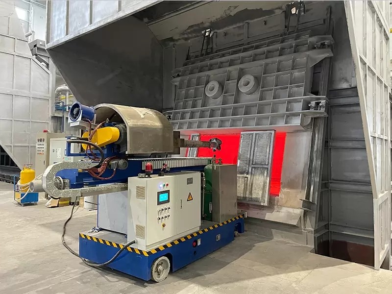Aluminum Liquid Temperature 680-750C Rotary Flux Injector RFI With 300W Motor Power