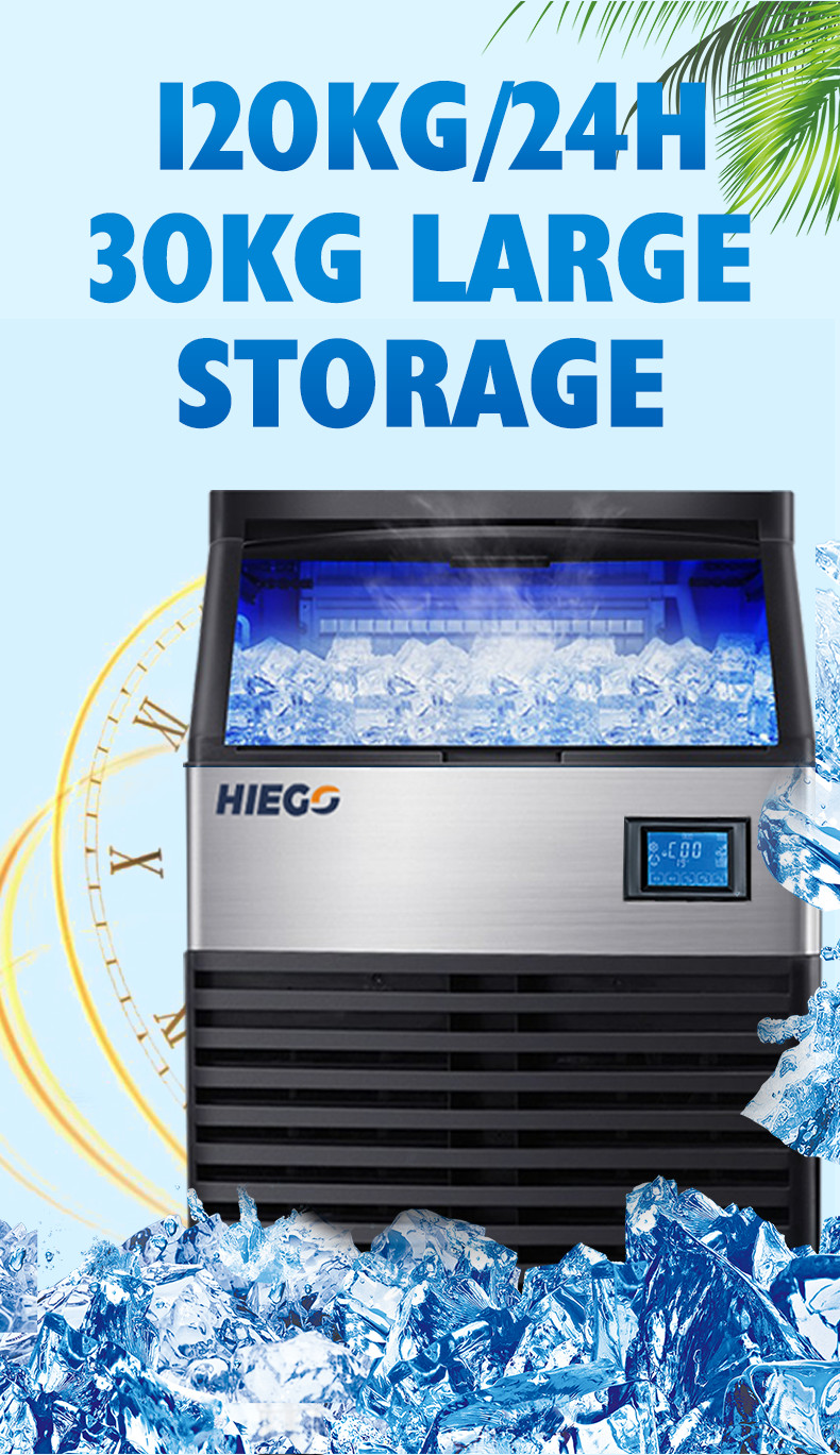 80kg Automatic Water Flowing Vertical Bolck Cube Ice Maker Making Machine