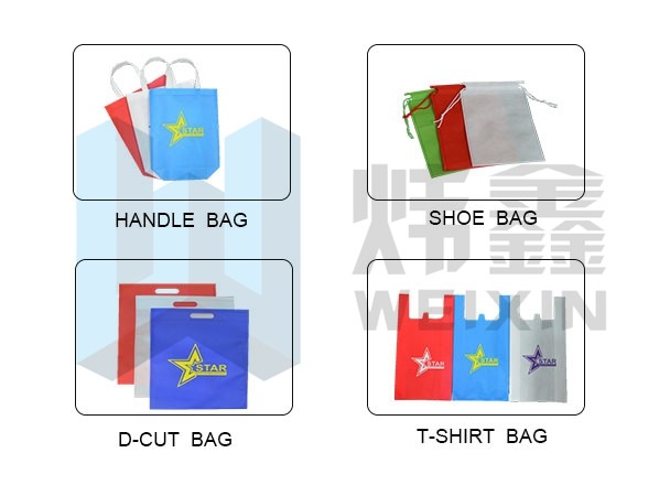 Full Automatic Non Woven Box Bag Making Machine With Online Handle Attach
