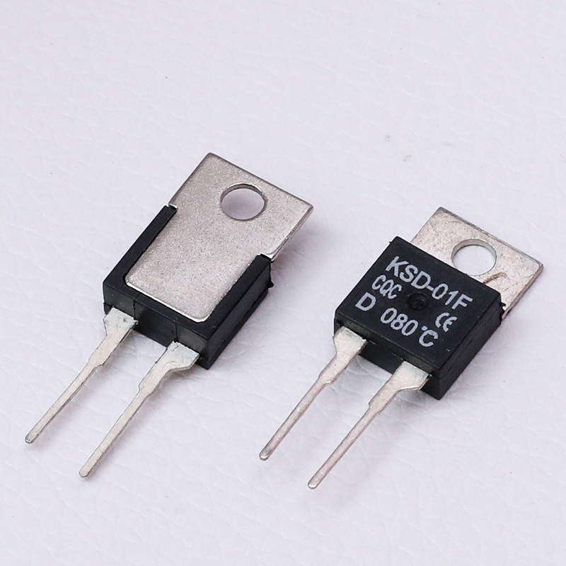 Small KSD01F Thermal Protector Thermal Resettable Fuse For Circuit Board