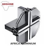 Construction Frame Curtain Wall Window Part 6061 T6 Price Aluminum for Ethiopia