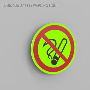 Quality Photoluminescent Safety Fire No Smoking Sign Glow In The Dark wholesale