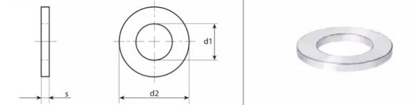 Q235 45# Power Line Fittings Utility Hdg Flat Washer M5 To M64
