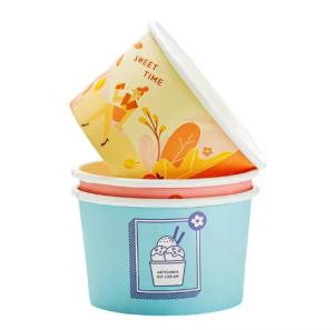 Quality 120ml Big Paper Bowls White Kraft Salad Bowl Disposable 52mm wholesale