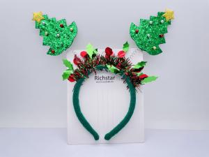 Quality Portable Party Christmas Tree Hairband , Multiscene Cute Christmas Headbands wholesale