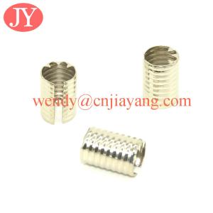 Quality Silver Plated Metal Rope Cord End Clip For Jewelry Findings wholesale