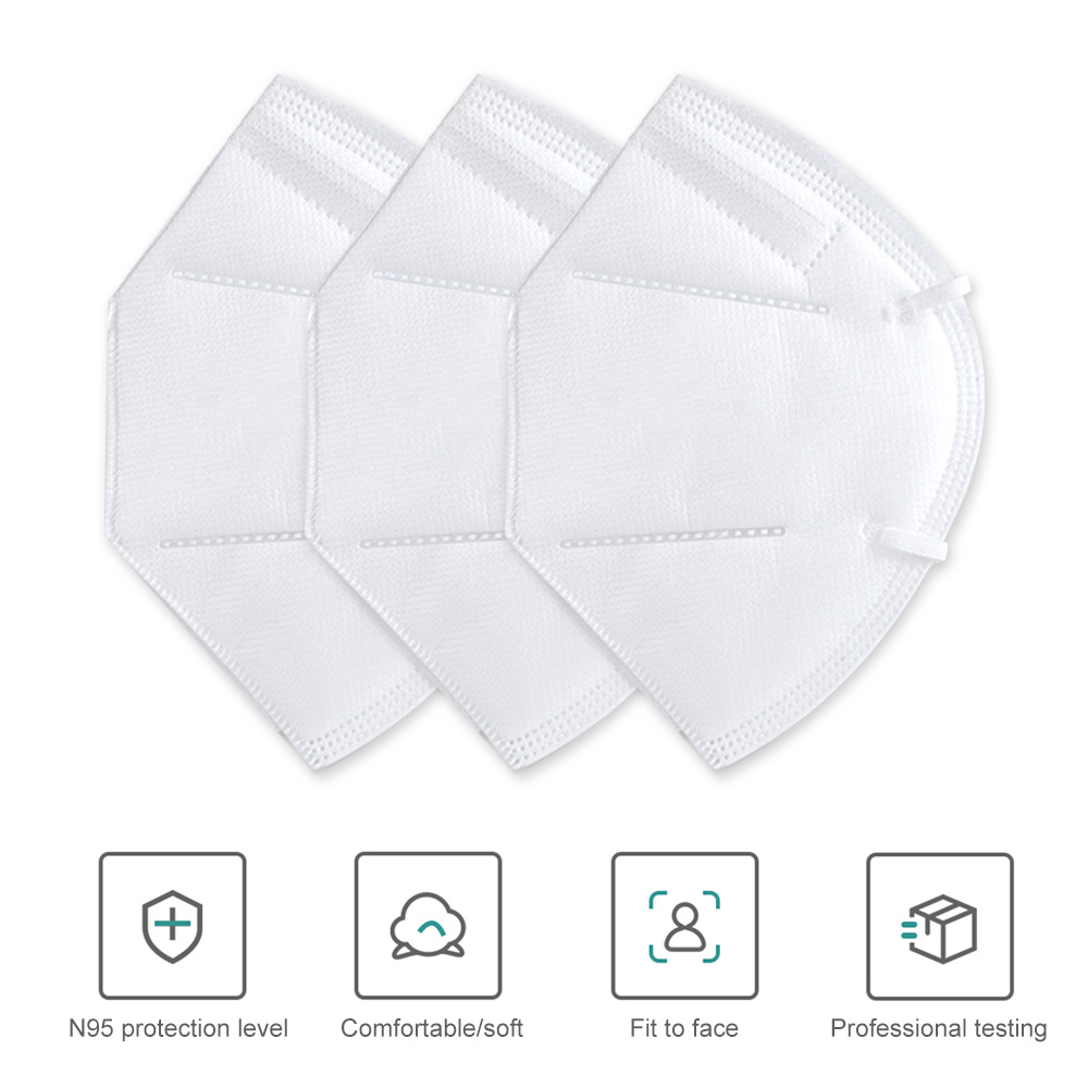 Personal Safety KN95 Face Mask 3 Ply Surgical Medical Respirator Dust Mask