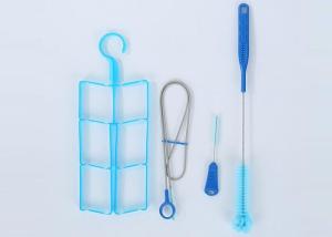 Quality Blue Water Bladder Pipe Cleaning Brush 80mm Bristle Length With 25MM OD wholesale