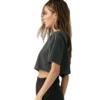 Blank Crop Top Tee Shirt Plain Crop T Shirts For Women