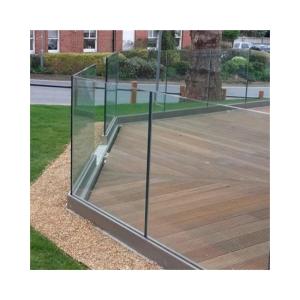 Quality CCC Laminated Railing Glass Aluminium Framed Glass Handrail For Balcony wholesale
