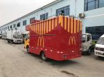 4 Wheel JBC Mobile Catering Truck For Sandwich Salades / Sauces / Dessert Sale