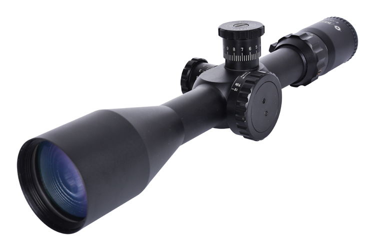 Side Focus Hunting Scope with 50mm Objective Lens Diameter and One-Piece Tube Design