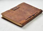 Large Antique Travel Journal Notebook Wear Resistant With Snap Fastener