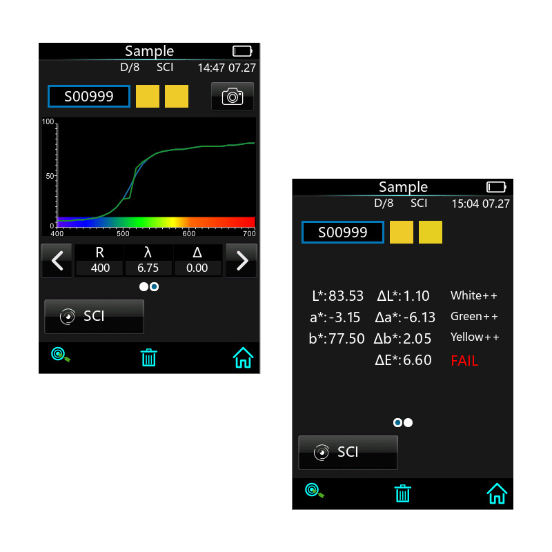 APP Software D/8 UV Light Source Colour Spectrophotometer With Dual Apertures
