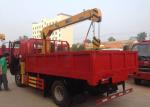 4X2 Euro2 Truck Mounted Hydraulic Crane 3.2 Tons XCMG For Municipal Construction