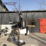 Abstract Outdoor Stainless Steel Artists Garden Geometry Sika Deer Highly