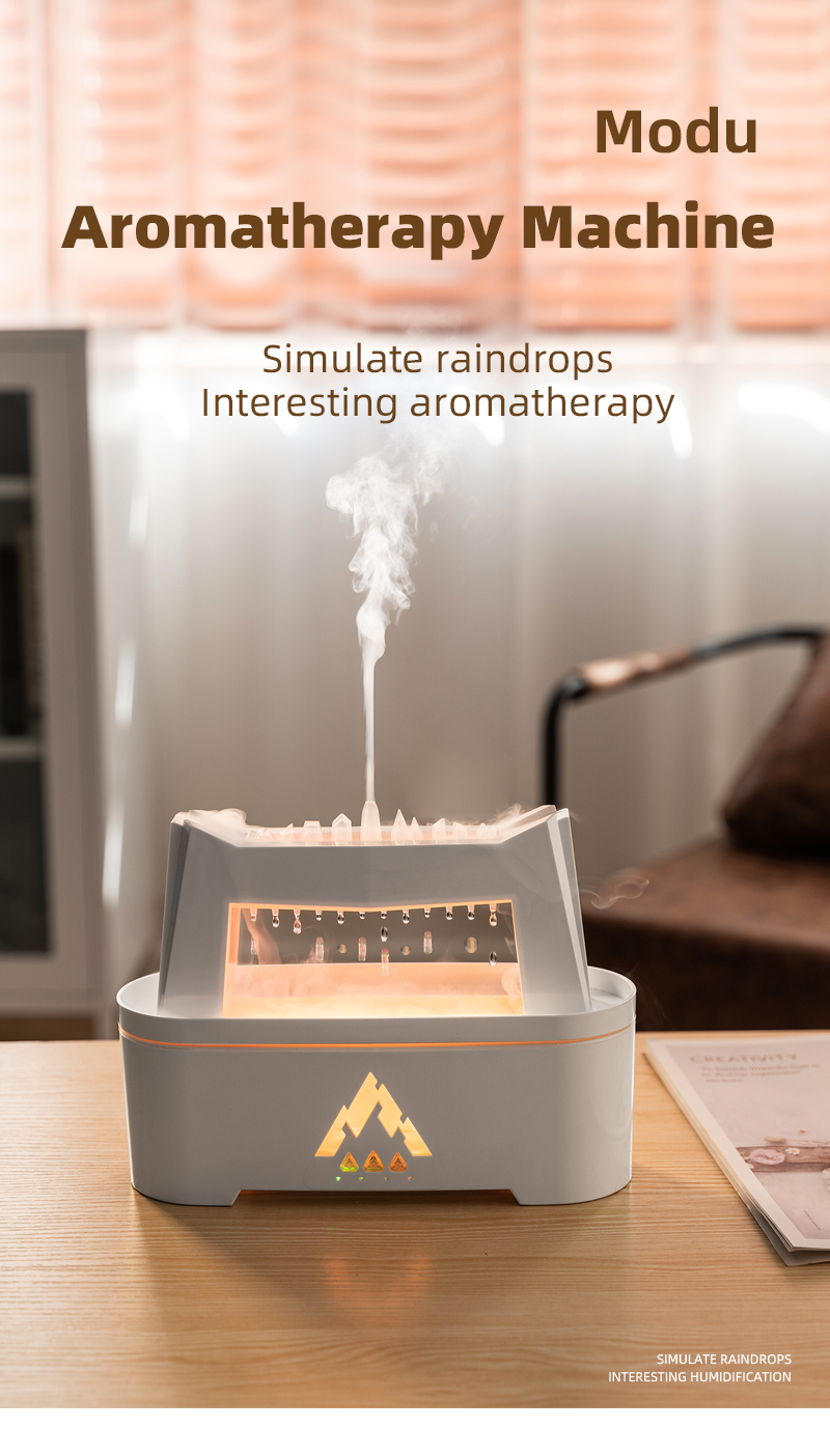 2023 Flame Volcano Air Humidifier Aroma Diffuser Christmas Promotion with Remote Control