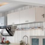 White Cabinets Contemporary Style Whole Sets Cabinet MDF PVC Kitchen Cabinets